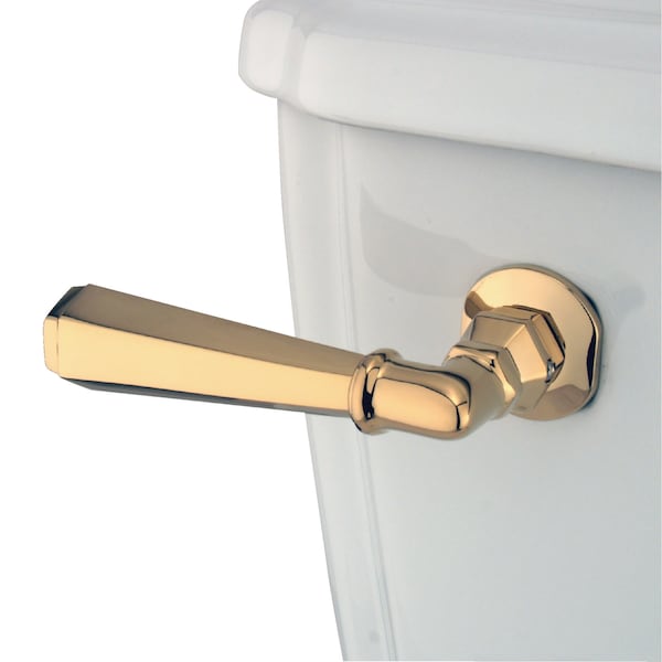 Metropolitan Toilet Tank Lever, Polished Brass